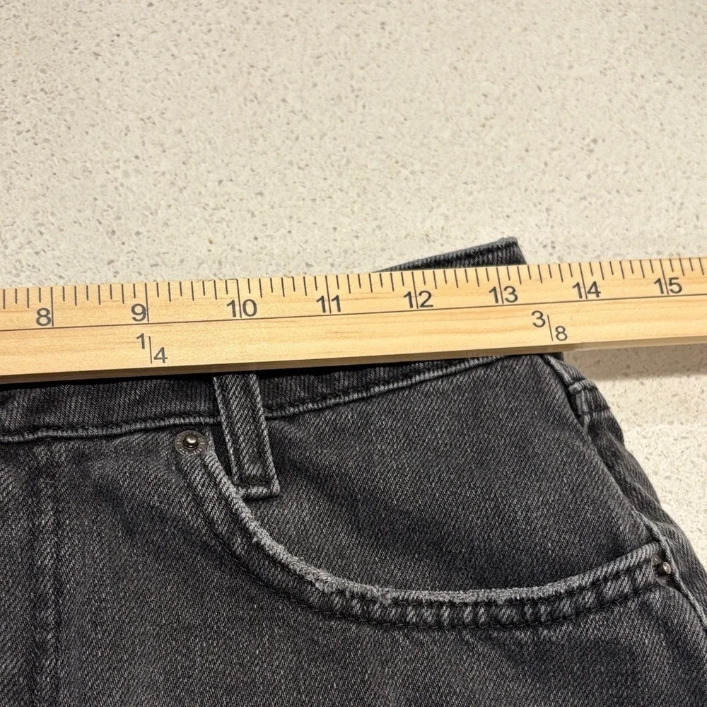 Urban Outfitters Black Frayed Hem Mini Skirt